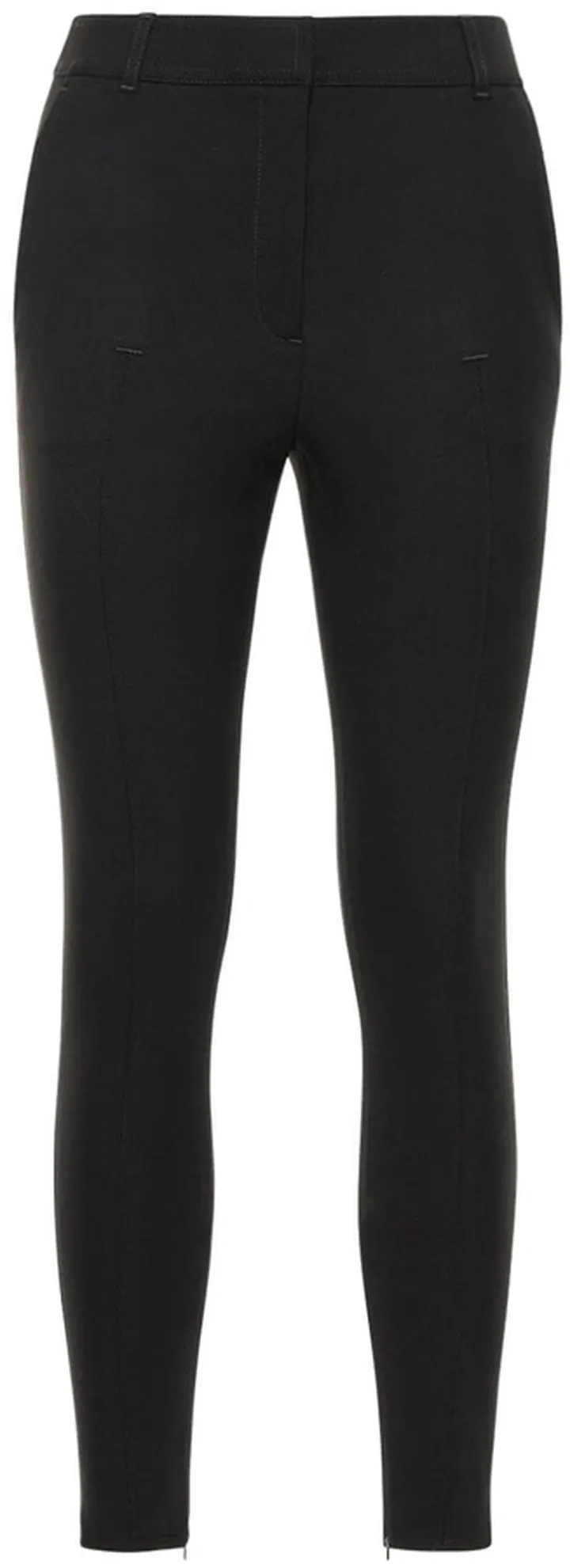 Stretch wool skinny pants