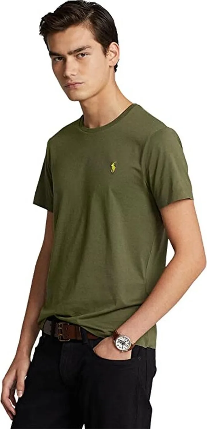 Polo Ralph Lauren Classic Fit Crew Neck Tee (Dark Sage) Men's T Shirt