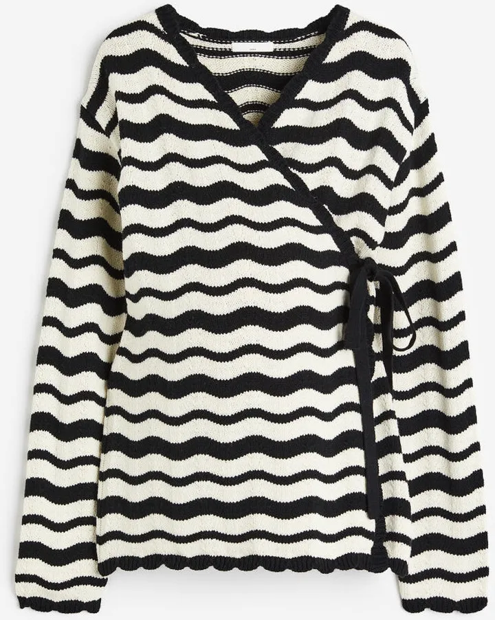 MAMA Pointelle-knit Cardigan
