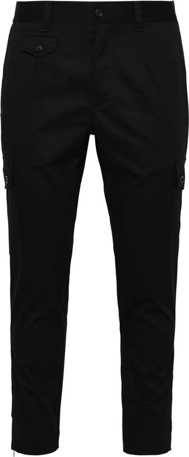 Dolce & Gabbana Logo Plaque Cropped Cargo Trousers