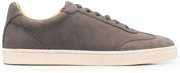 Grained Low-Top Sneakers