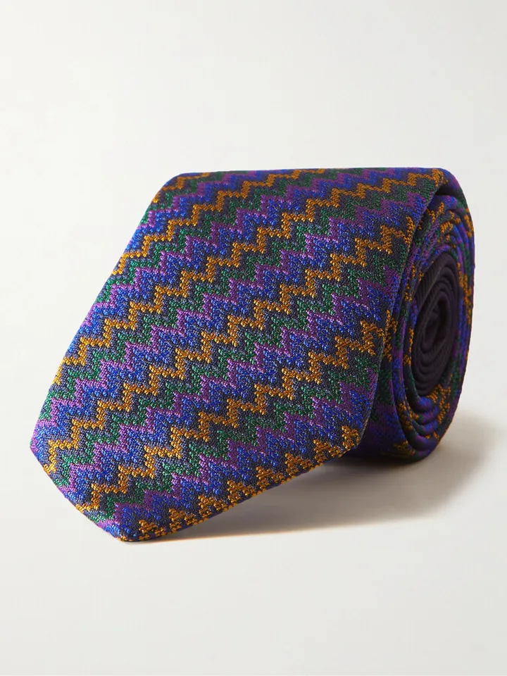7cm Silk-Jacquard Tie