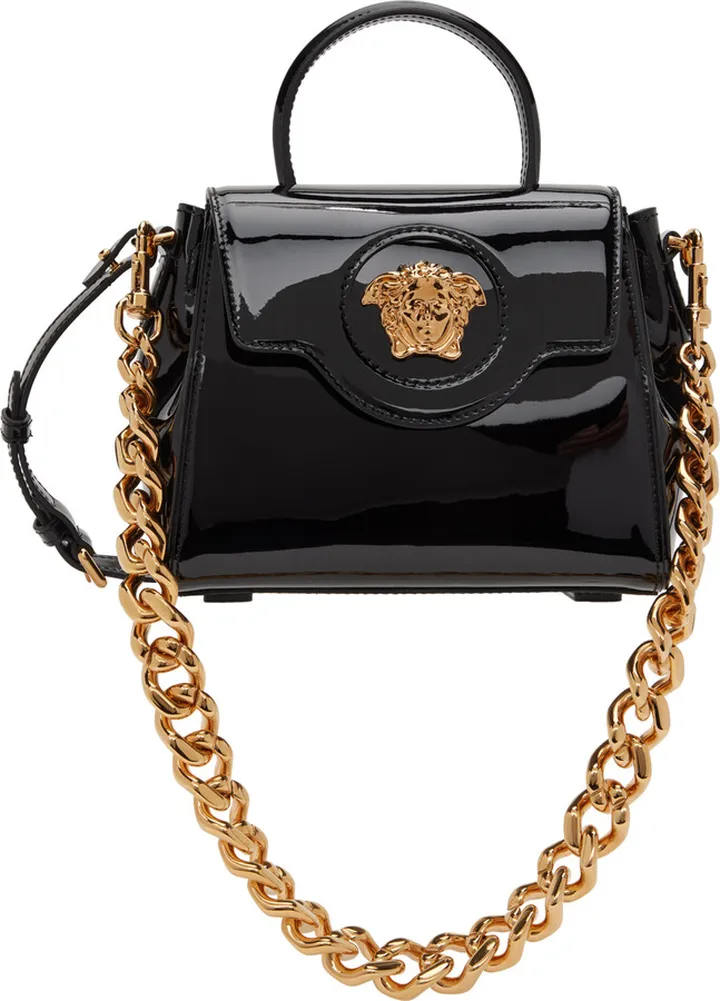 Versace Black 'La Medusa' Bag