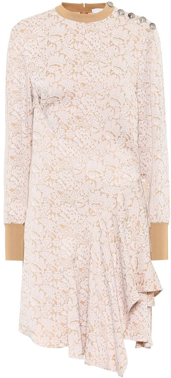 Asymmetric jacquard dress
