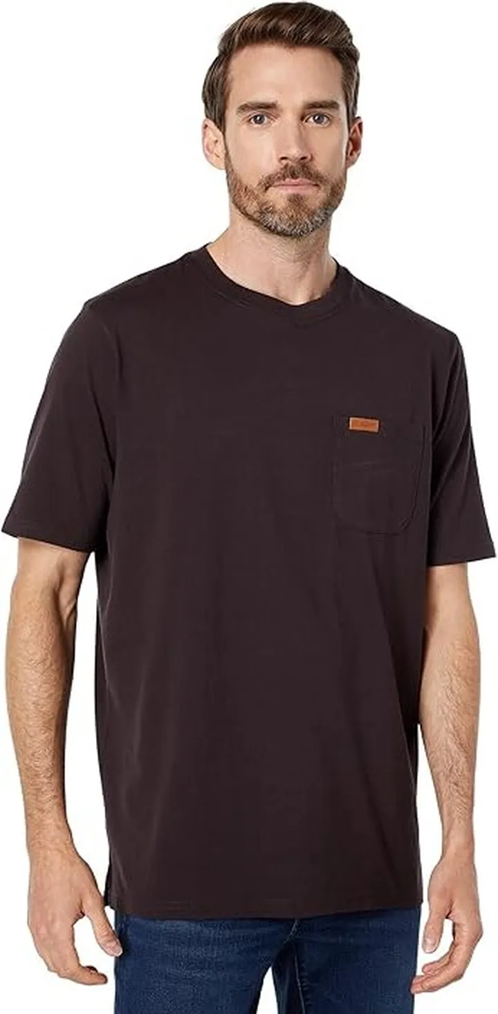 Pendleton Short Sleeve Deschutes Pocket Tee (Chocolate Brown) Men's T Shirt