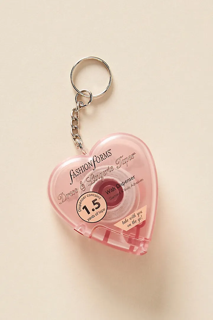 Fashion Forms Garment Tape Keychain Clear