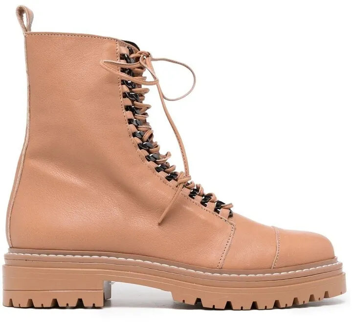 Sultry Chain lace-up boots