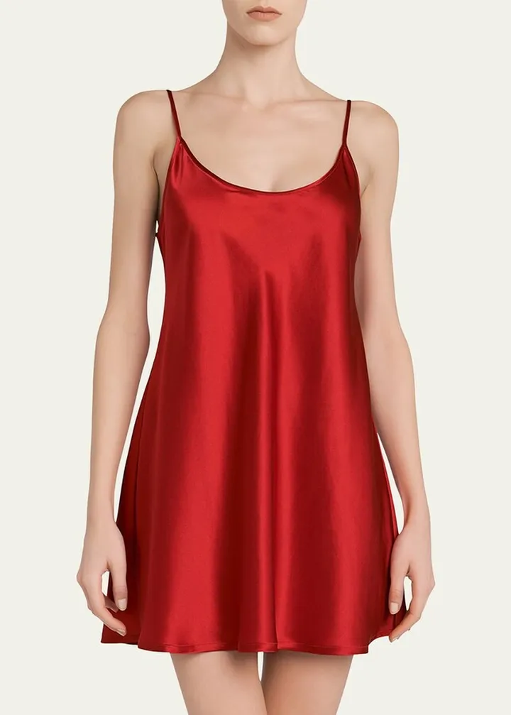 Silk Scoop-Neck Chemise