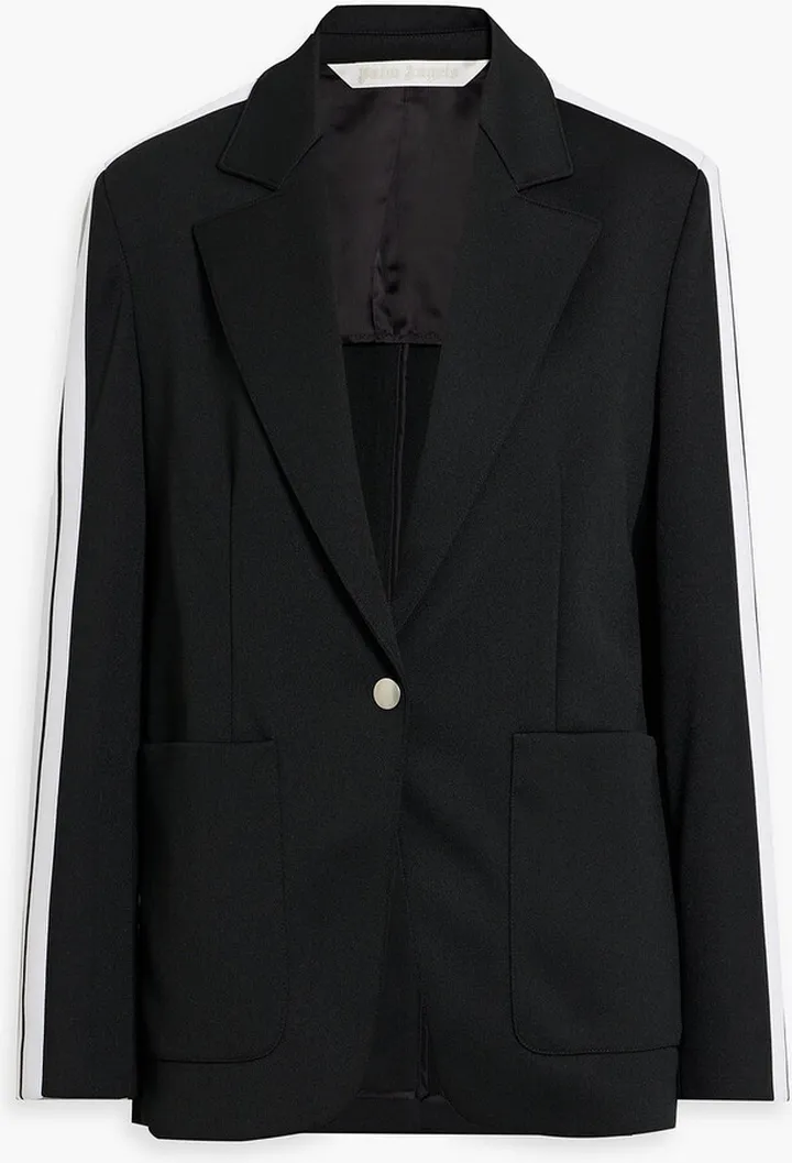 Striped jersey blazer