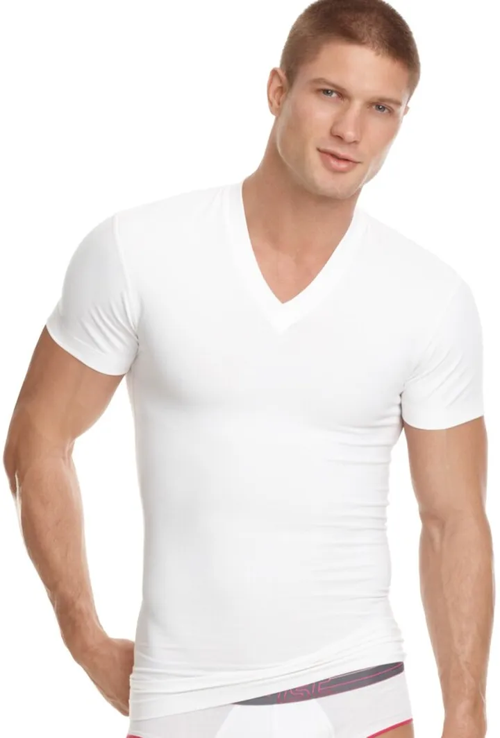 2(x)ist Men's Shapewear V-Neck T-Shirt