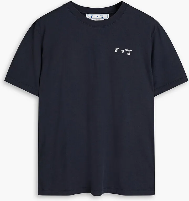 Printed cotton-jersey T-shirt