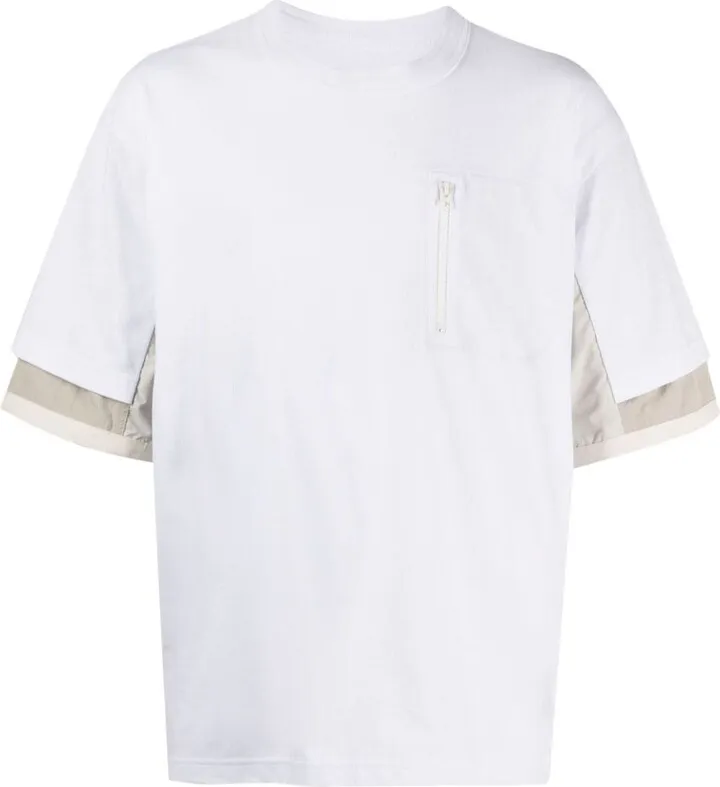layered cotton T-Shirt