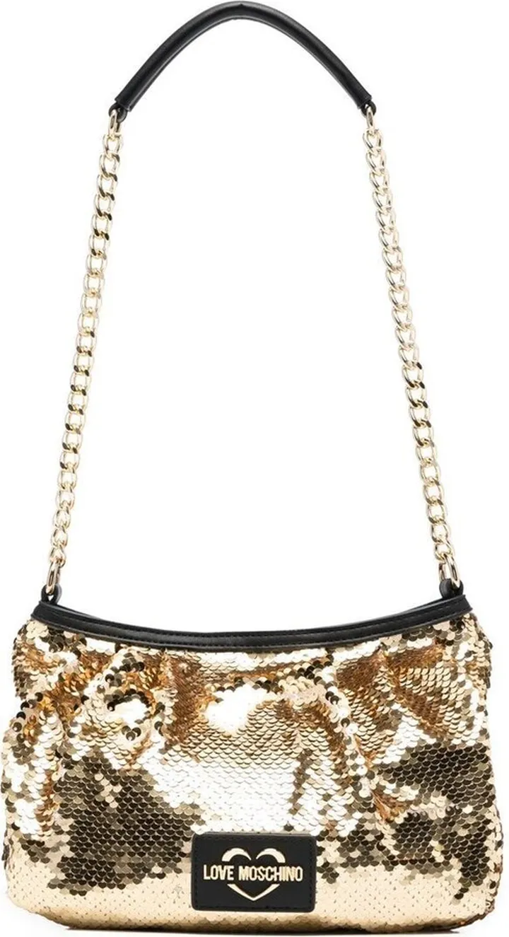 Sequin-Embellished Shoulder Bag