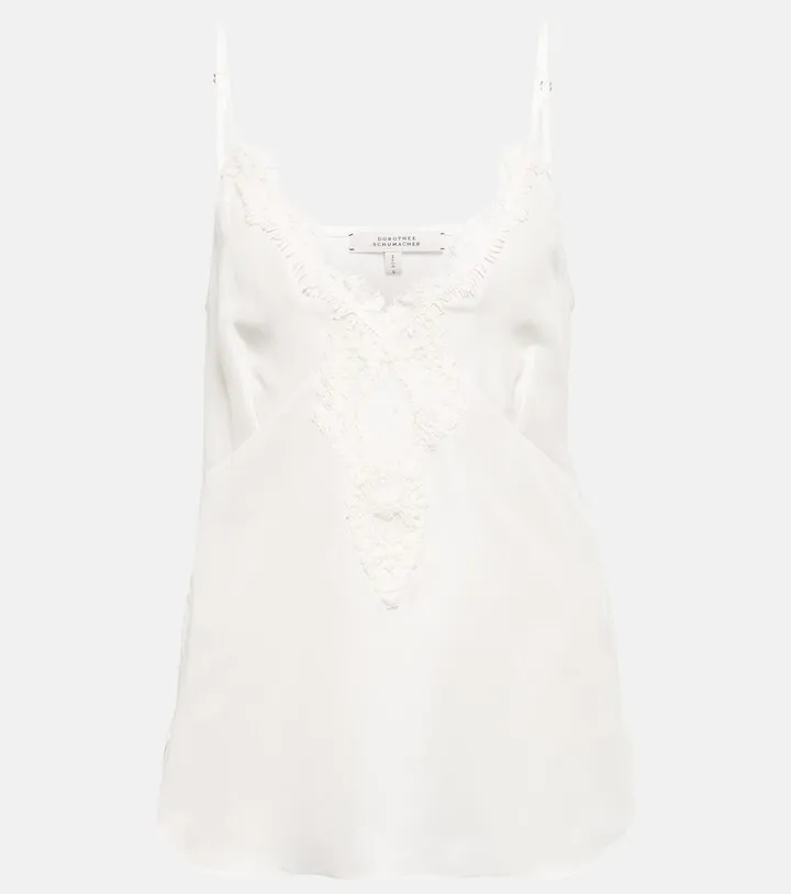 Casual Romance lace-trimmed camisole