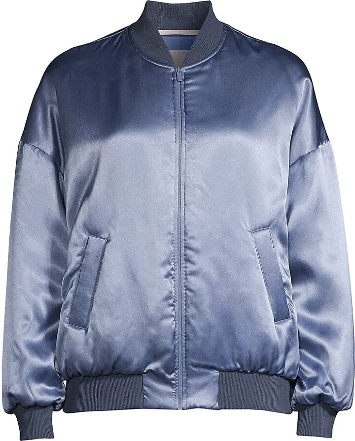 Sierra Satin Bomber Jacket