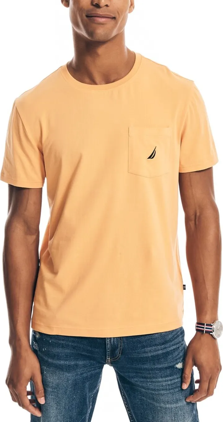 Nautica Men's Classic-Fit Solid Crew Neck Pocket T-Shirt