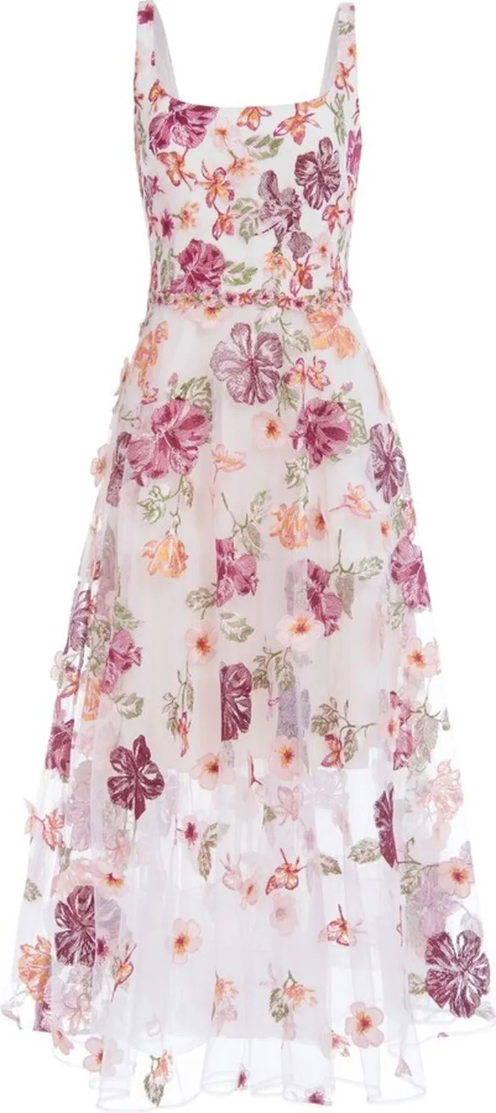 Floral-Embellished Dress