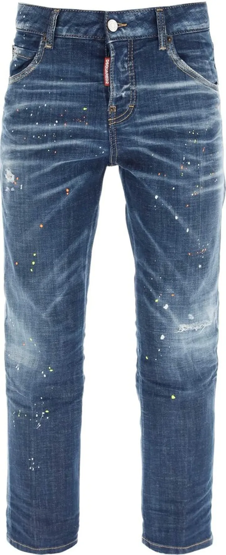 Dsquared2 Dark Techno Surf Wash Cool Girl Cropped Jeans