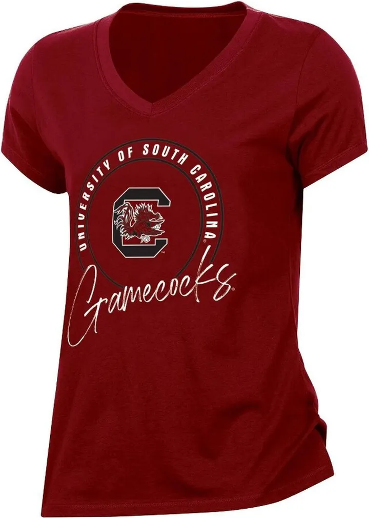 NCAA South Carolina Gamecocks Women's V-Neck T-Shirt - XL