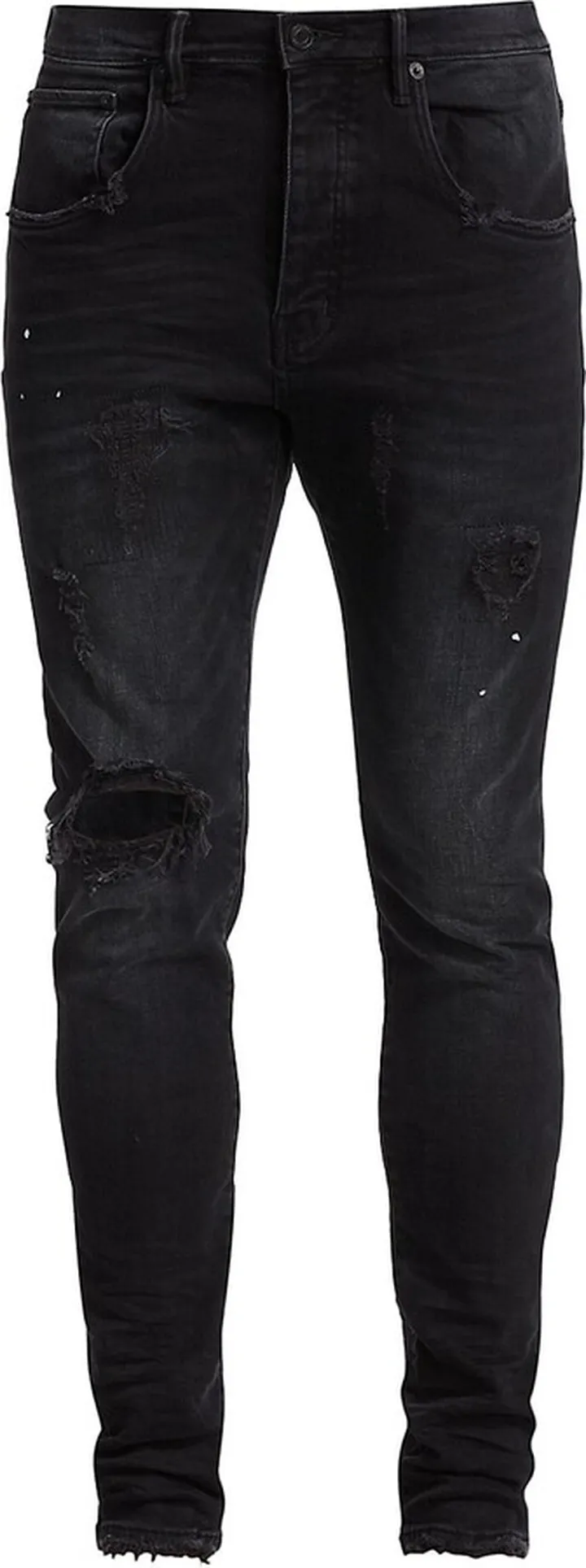 P002 Over Spray Slim-Fit Jeans