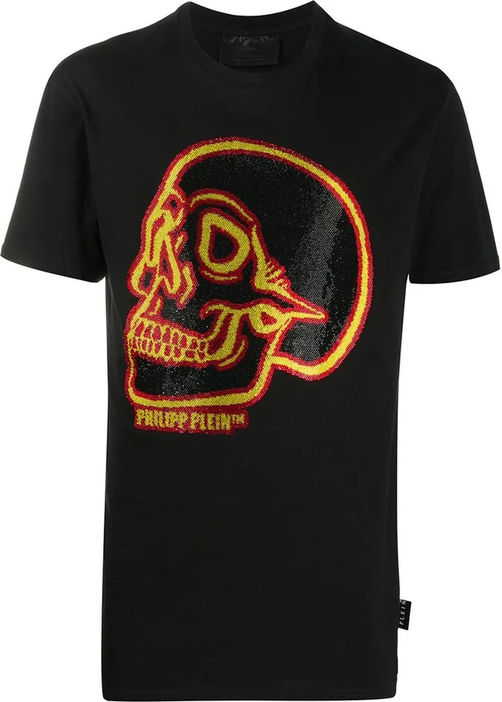 crystal outline skull T-shirt