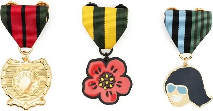 3 Pack Medal Broaches