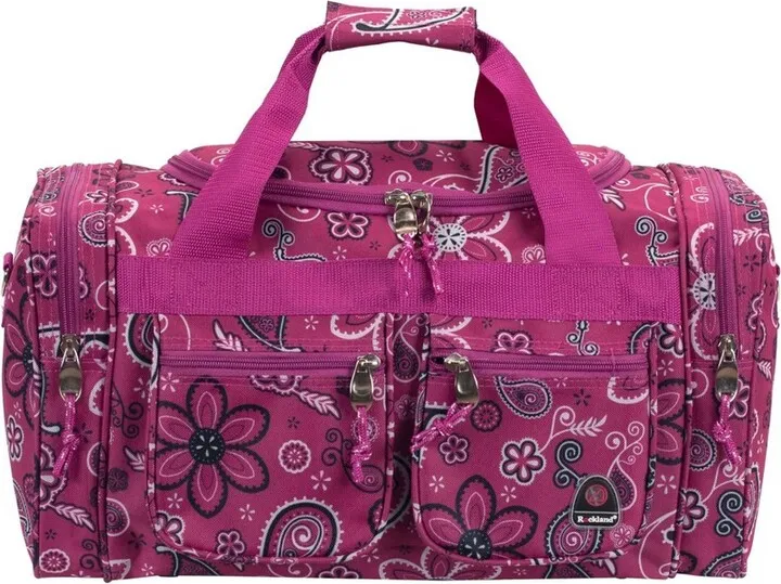 Rockland 31L Duffel Bag - Pink Bandana