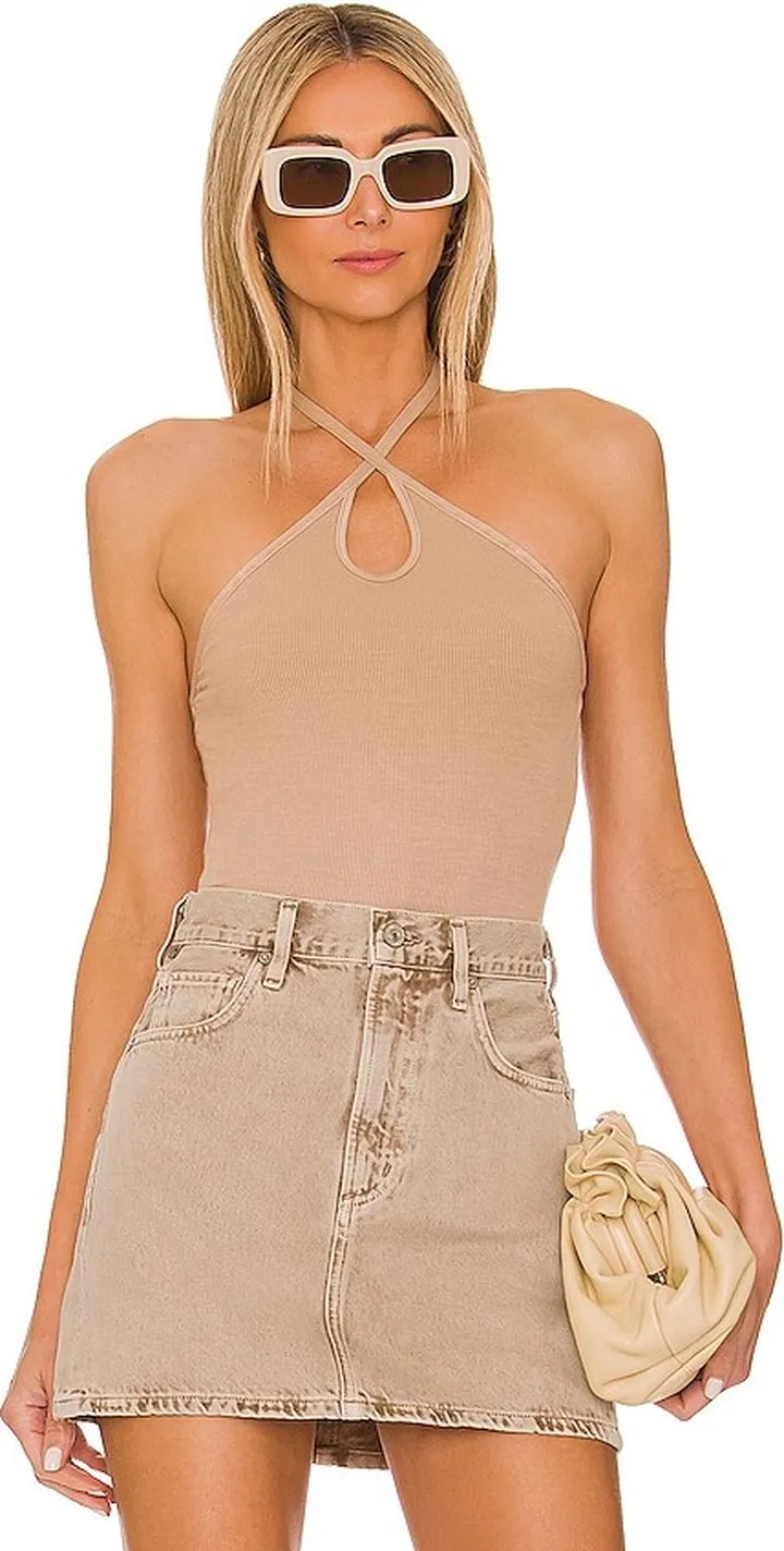 Keyhole Halter Bodysuit