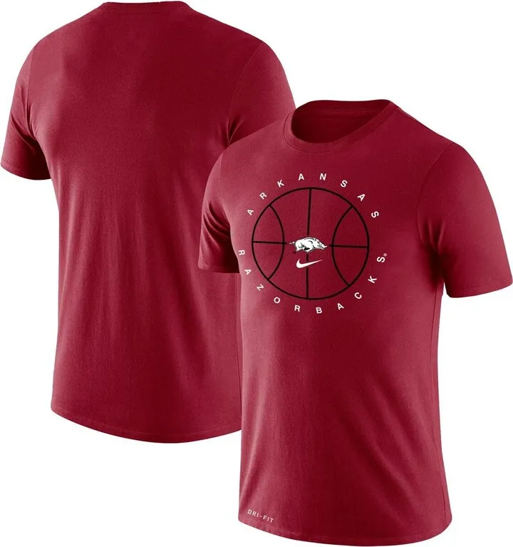 Men's Nike Cardinal Arkansas Razorbacks Basketball Icon Legend Performance T-shirt