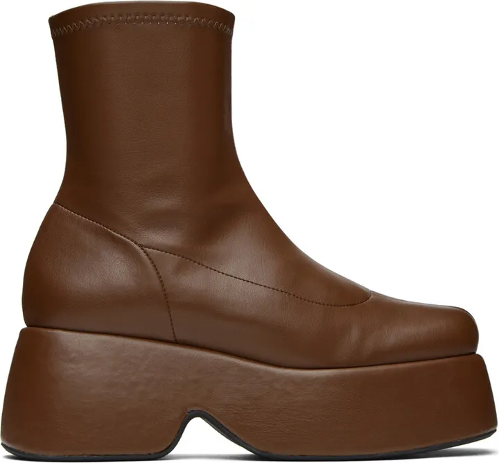 Simon Miller Brown Faux-Leather Boots