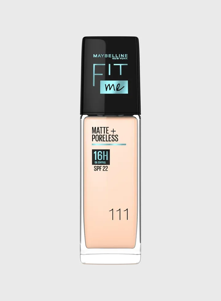 Fit Me Foundation Matte & Poreless Foundation 16H Oil Control with SPF 22 - 111