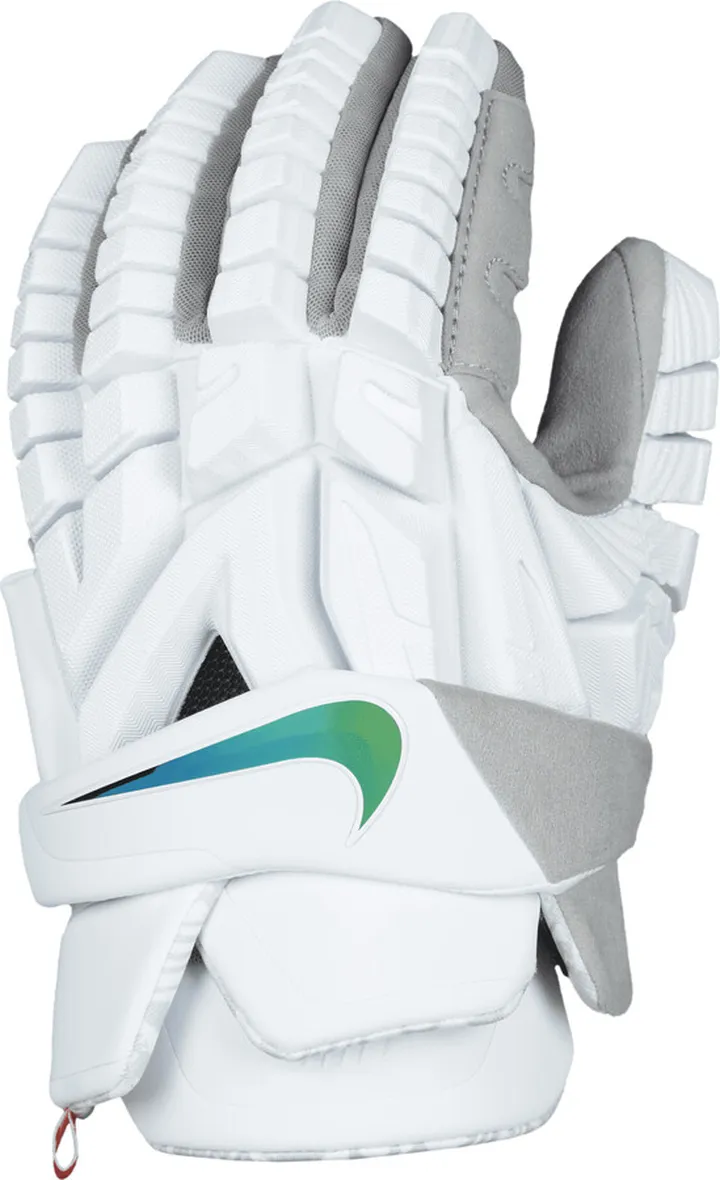 Nike Men's Vapor Premier Lacrosse Gloves in White