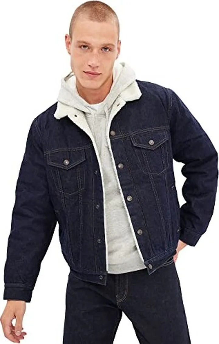 GAP mens Icon Sherpa Denim Jacket