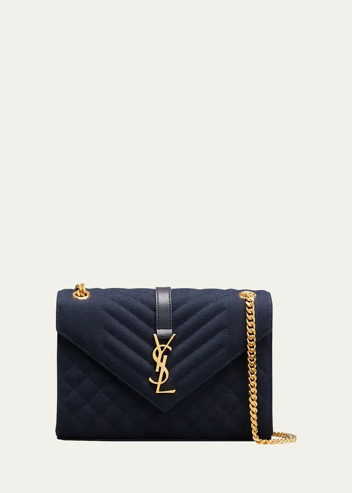 YSL Medium Triquilted Chain Shoulder Bag