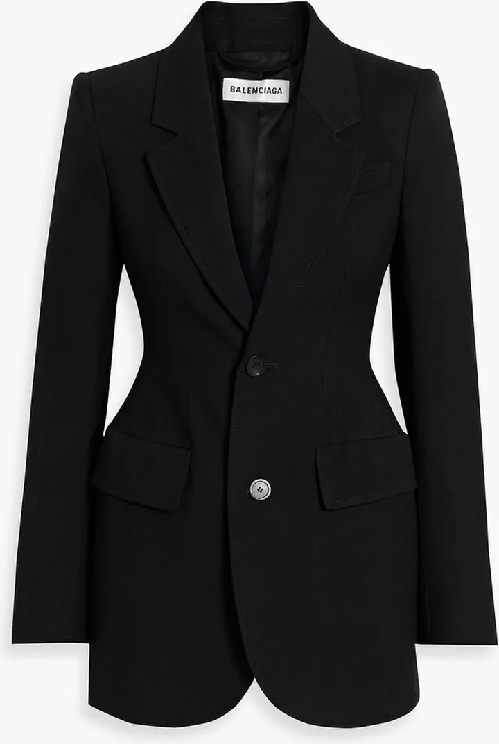 Wool-twill blazer