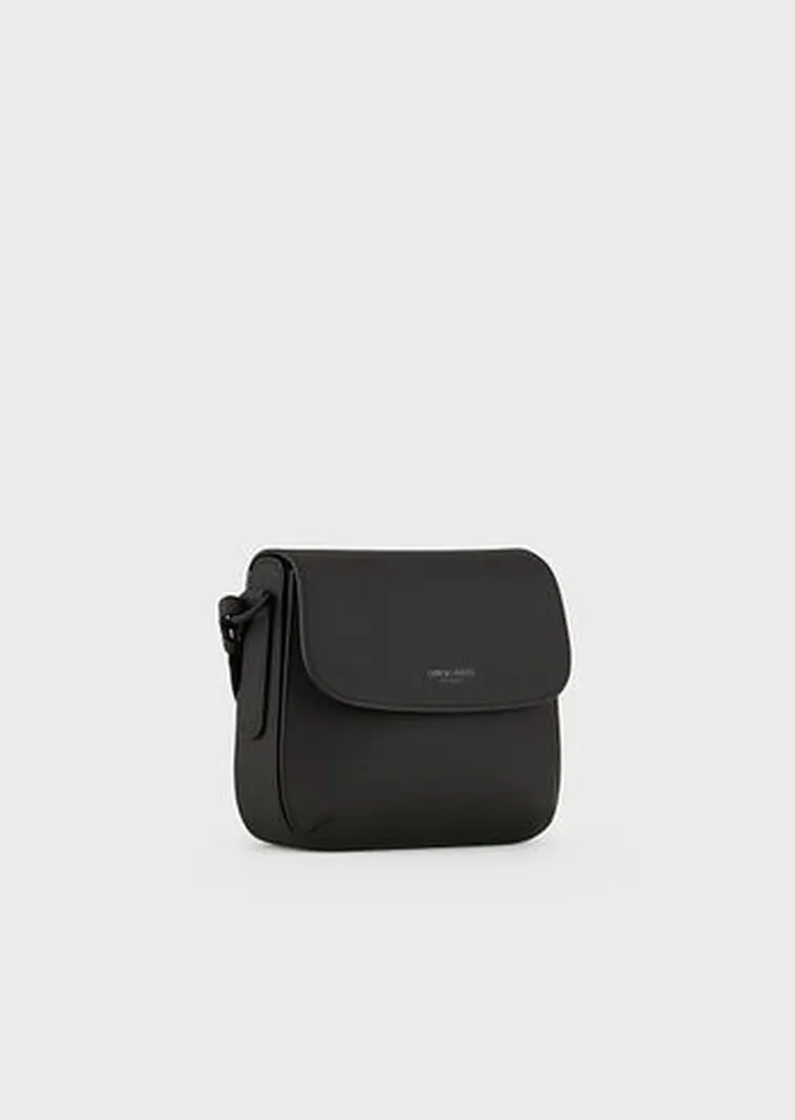 Small la Prima rubberised-leather shoulder bag