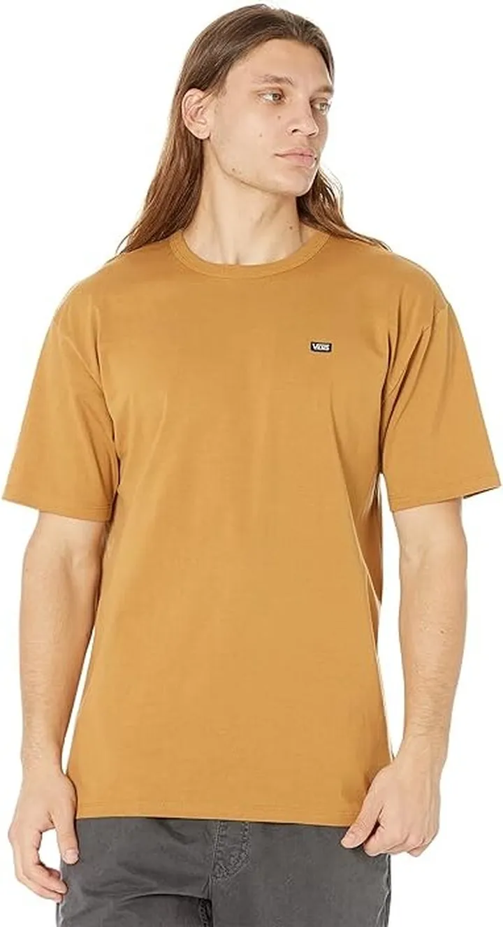 Vans Off The Wall Classic Short Sleeve Tee (Bone Brown) Men's Clothing