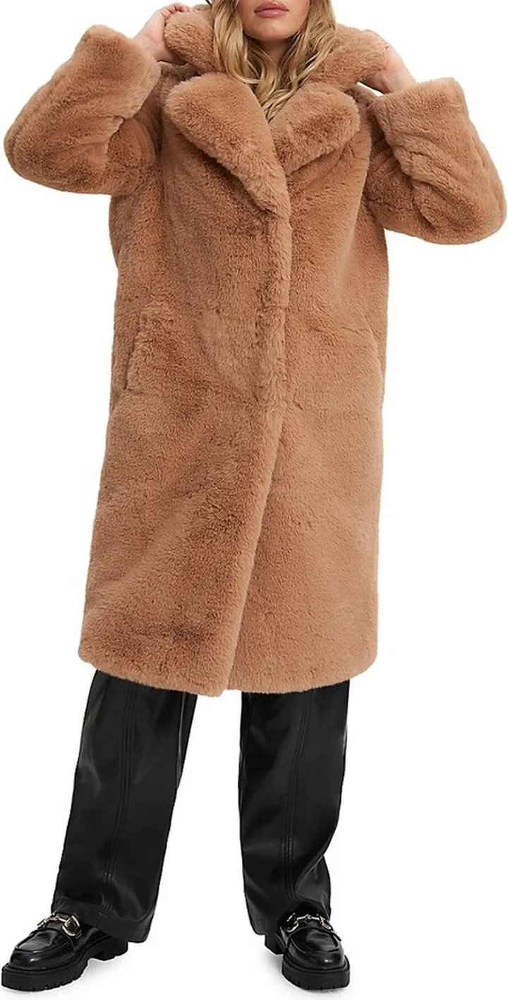 Savannah Longline Faux Fur Coat