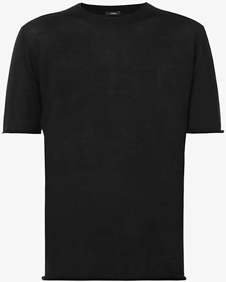 Womens Black Cashair Cashmere T-shirt