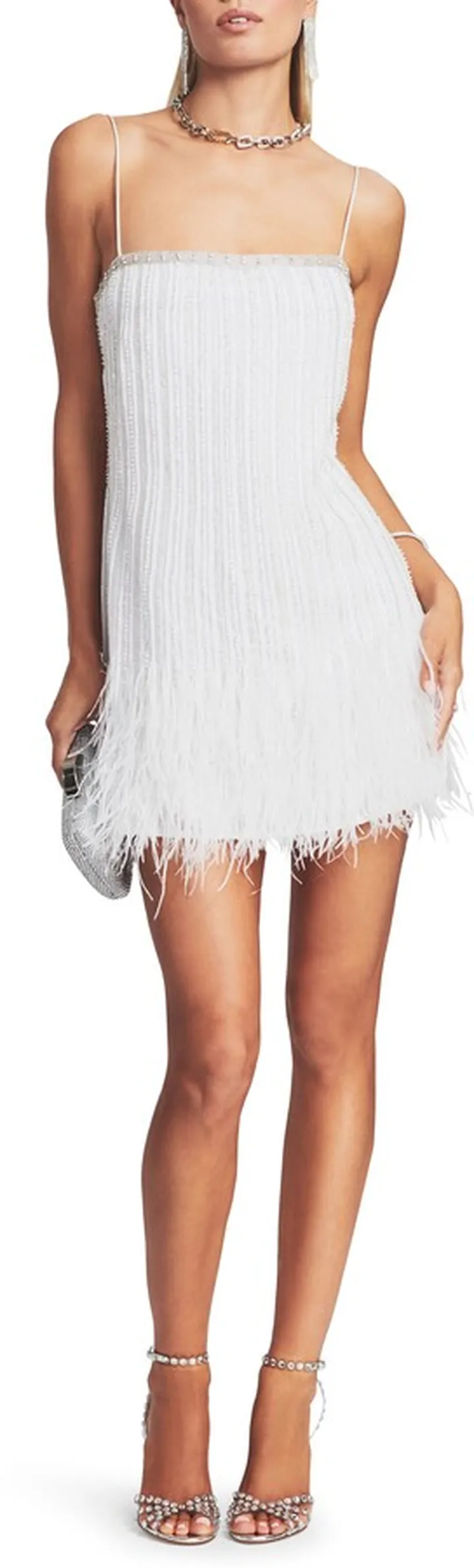 Rubina Sequin Feather Dress