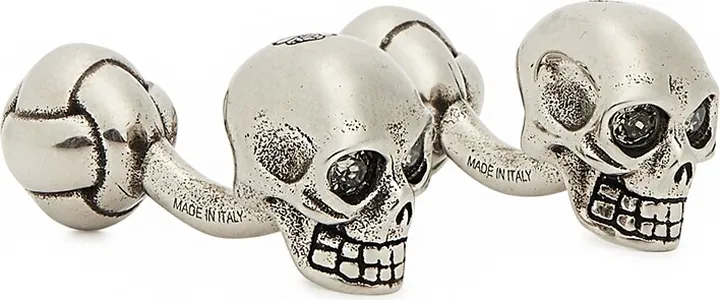 Alexander McQueen Skull-embellished Silver-tone Cufflinks