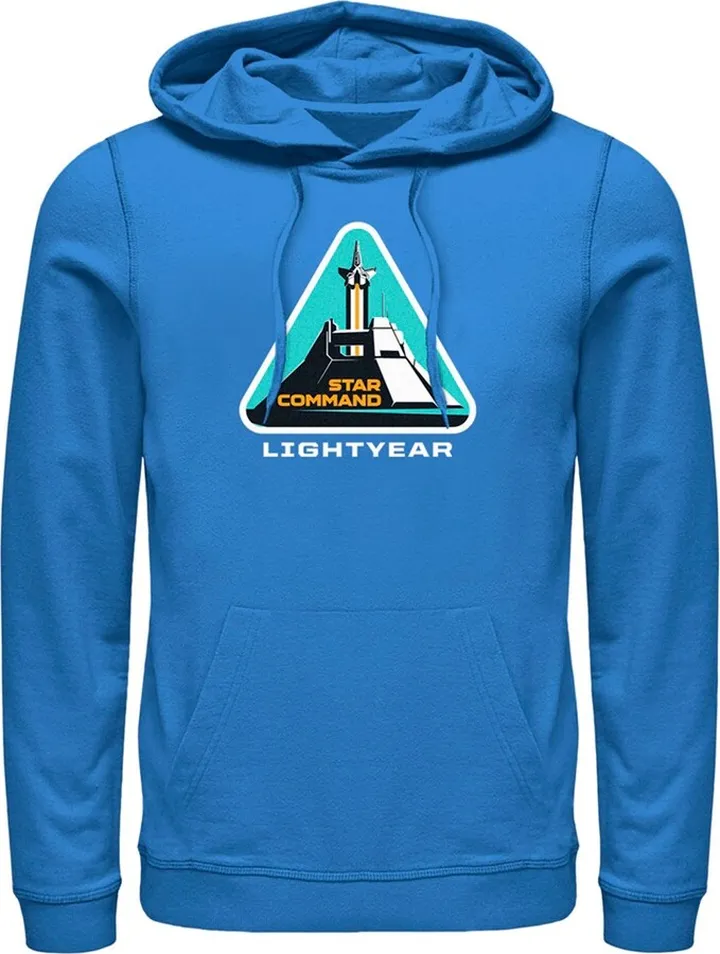 Men's Lightyear Star Command Launch Pull Over Hoodie - Royal Blue - 3X Large
