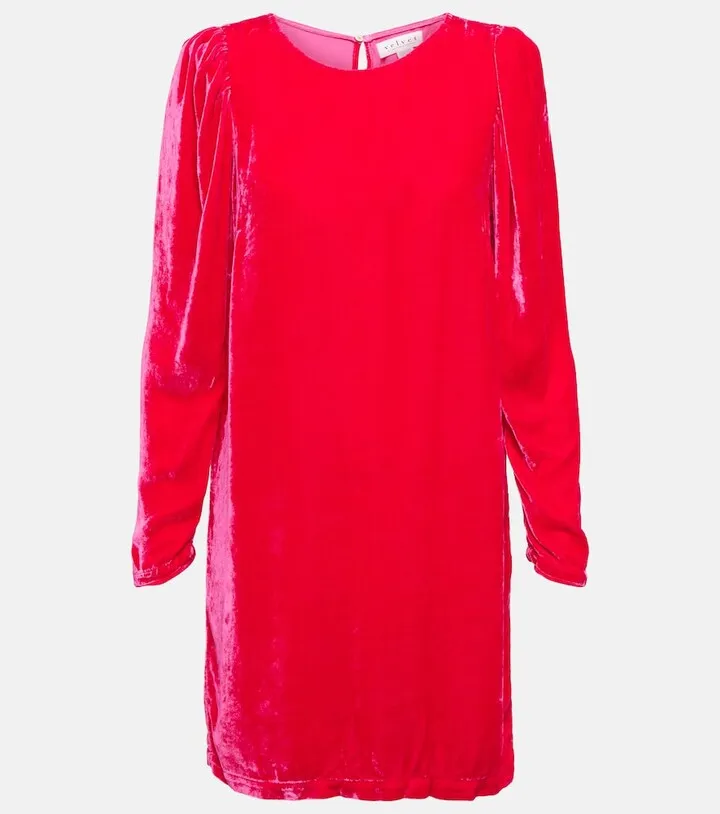 Velvet minidress