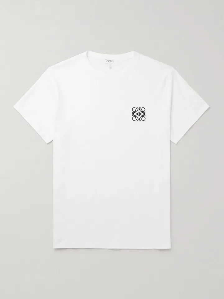 Logo-Embroidered Cotton-Jersey T-Shirt