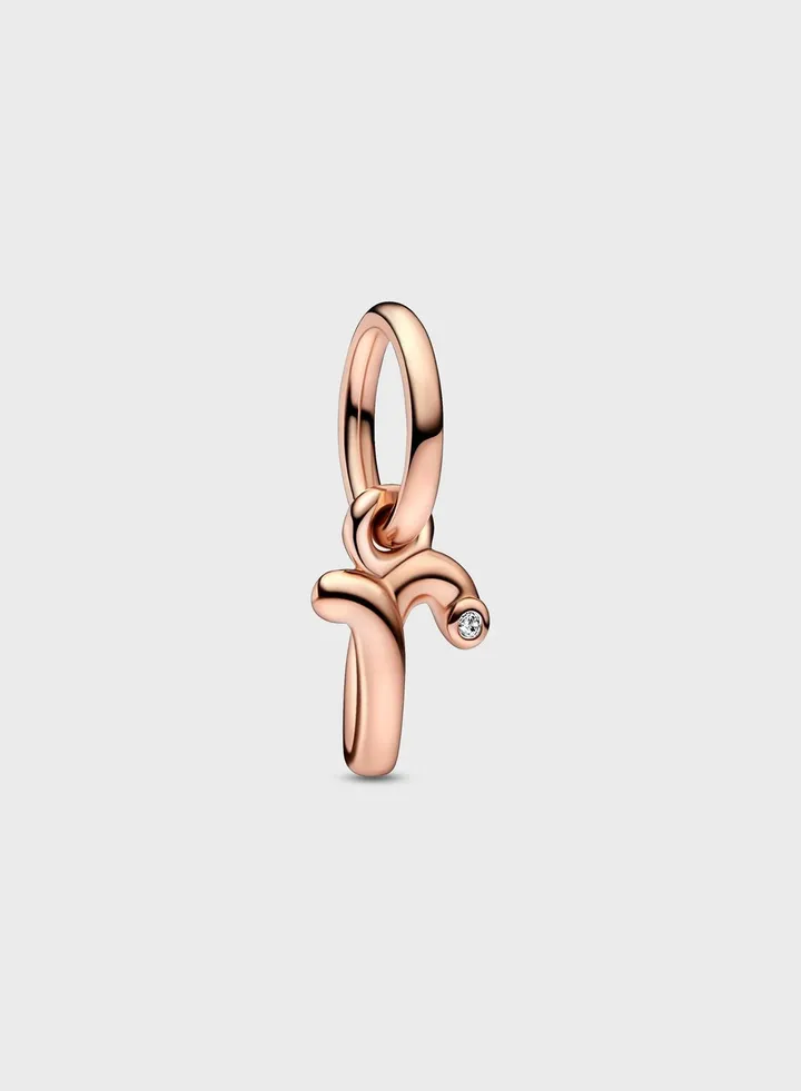 Letter R Script Alphabet Dangle Charm