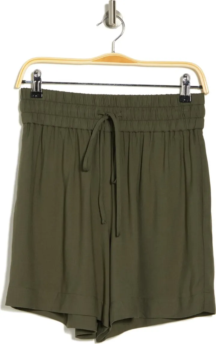 High Waist Drawstring Shorts