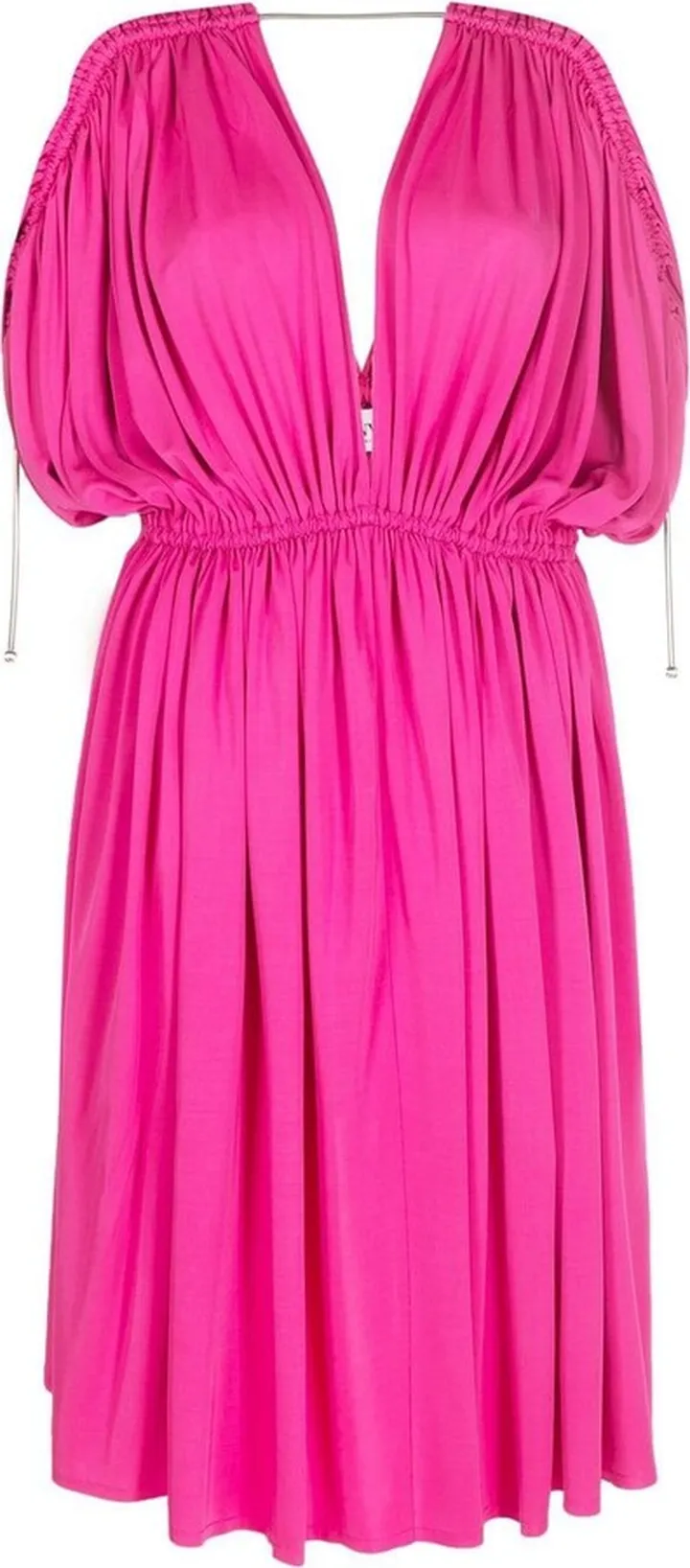 V-neck empire-line mini dress