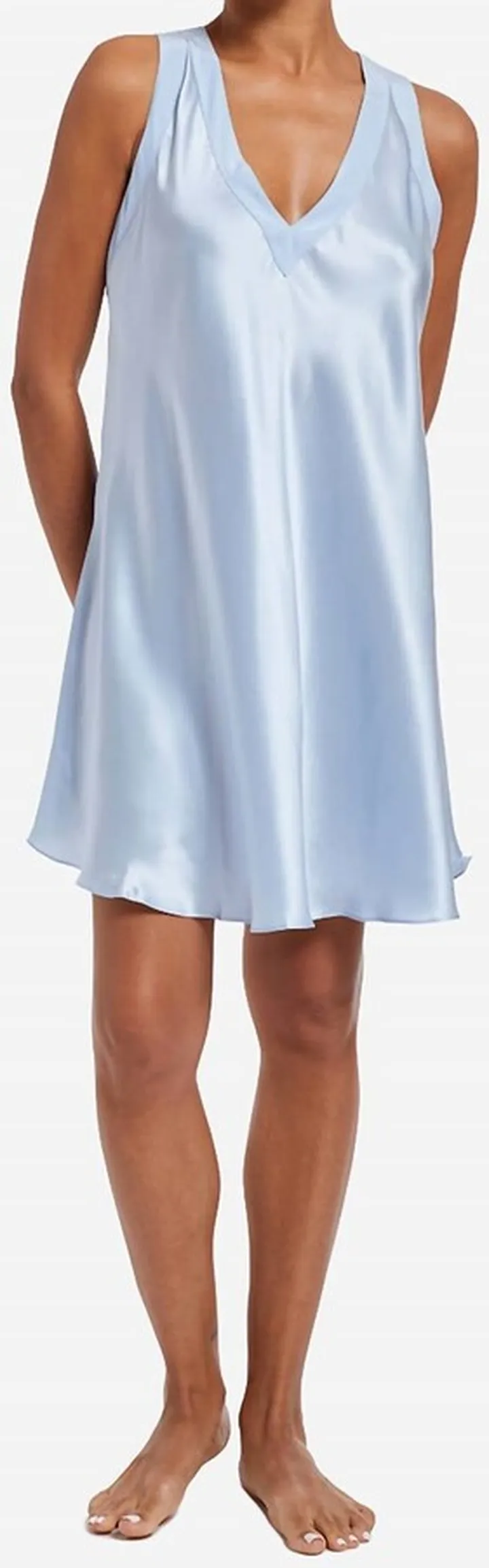Amaryillis Short Gown in Periwinkle