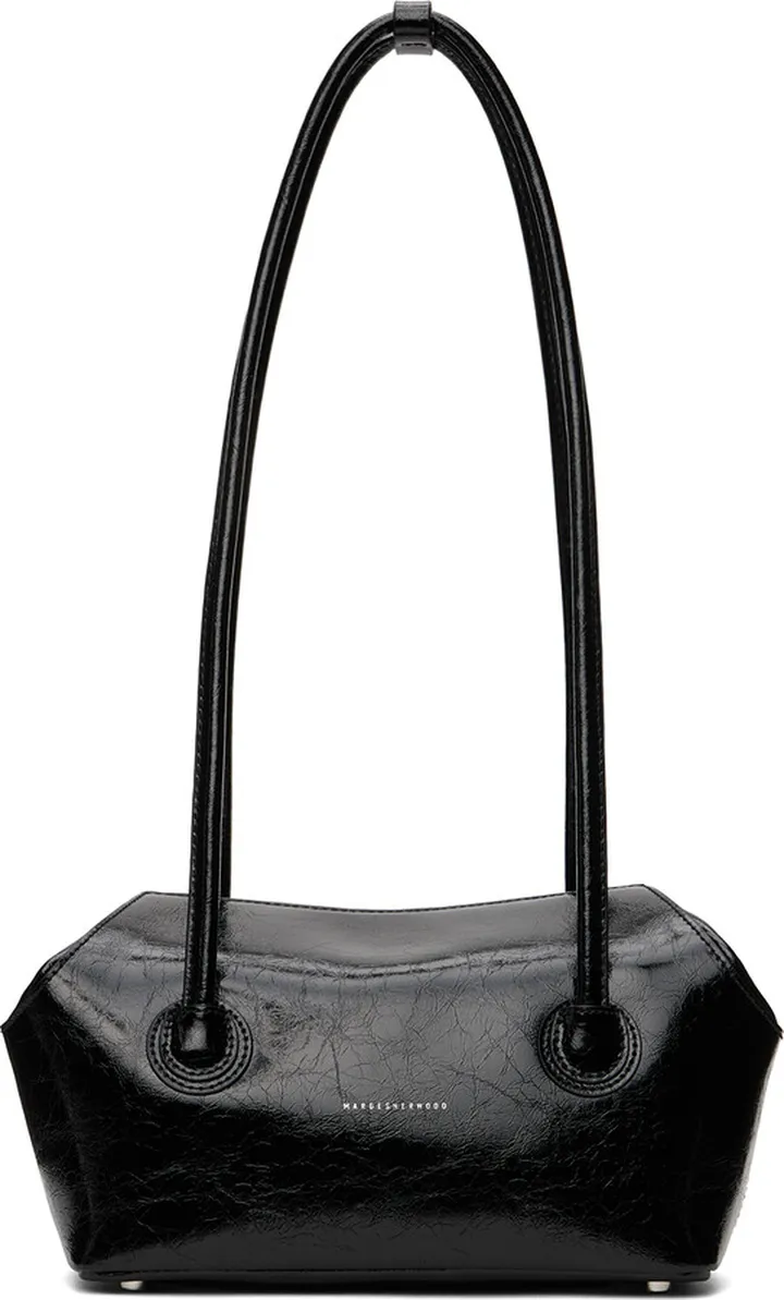 Marge Sherwood Black Medium Boat Shopper Tote