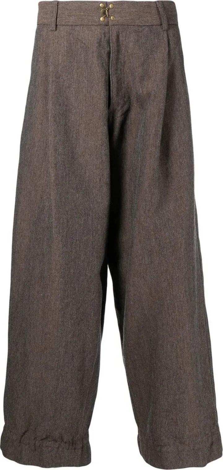 Cropped Wide-Leg Trousers
